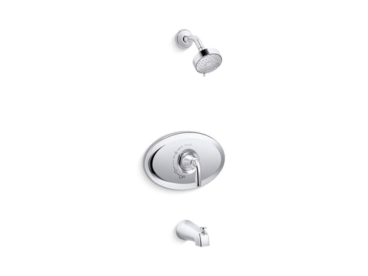 KOHLER K-TS21948-4G-CP Remodel Rite-Temp Bath And Shower Trim Kit, 1.75 Gpm In Polished Chrome