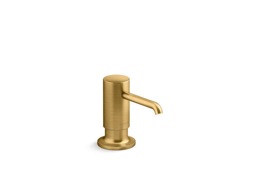 KOHLER K-35761-2MB Purist Soap/Lotion Dispenser In Vibrant Brushed Moderne Brass