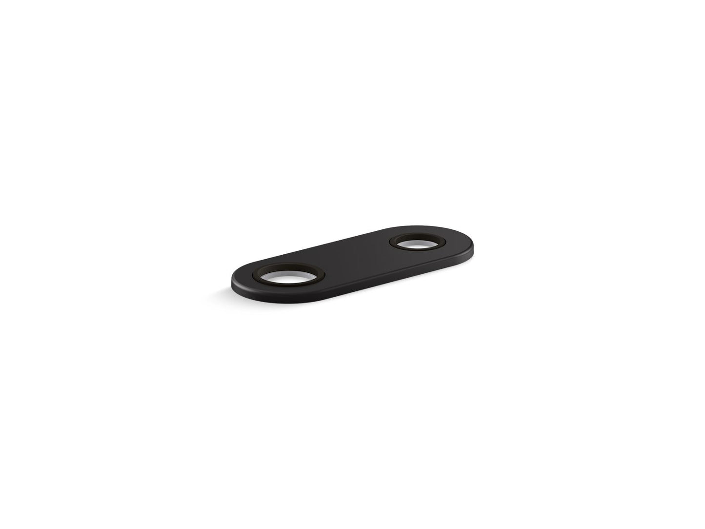KOHLER K-38169-BL 4" Two-Hole Escutcheon Plate For Insight And Kinesis Lavatory Faucets And Soap Dispensers In Matte Black