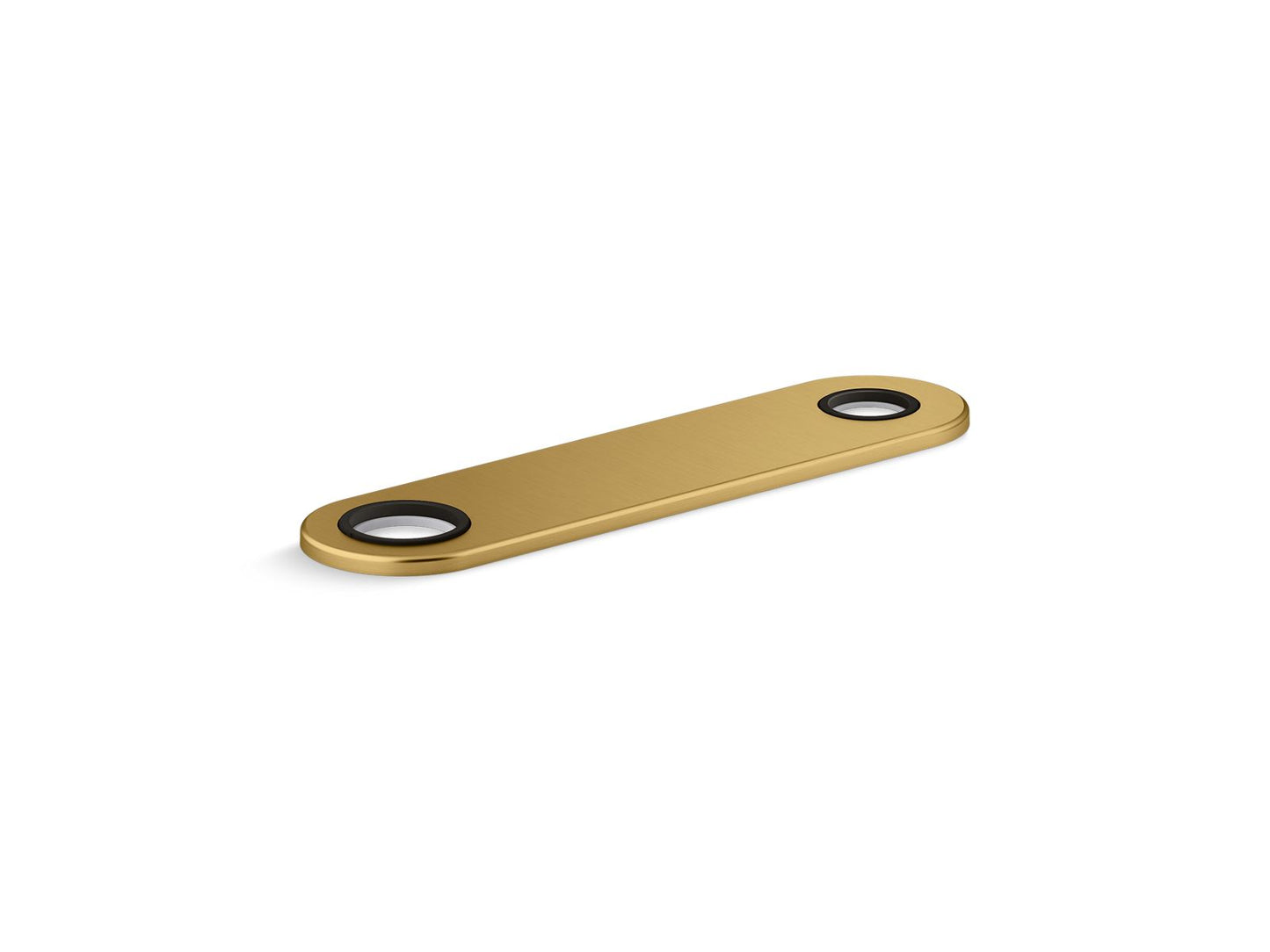 KOHLER K-38168-2MB 8" Two-Hole Escutcheon Plate For Insight And Kinesis Lavatory Faucets And Soap Dispensers In Vibrant Brushed Moderne Brass