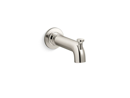 KOHLER K-35923-SN Castia By Studio Mcgee Wall-Mount Bath Spout With Diverter In Vibrant Polished Nickel