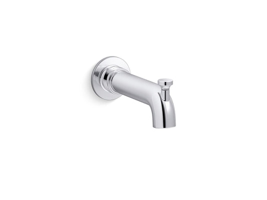KOHLER K-35923-CP Castia By Studio Mcgee Wall-Mount Bath Spout With Diverter In Polished Chrome