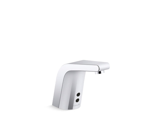 KOHLER K-7514-SATA-CP Sculpted Sculpted Touchless single-hole lavatory sink faucet with Insight sensor technology, HES-powered, less drain, 0.35 gpm - Polished Chrome