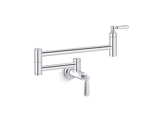 KOHLER K-28359-CP Edalyn By Studio Mcgee Wall-Mount Pot Filler In Polished Chrome