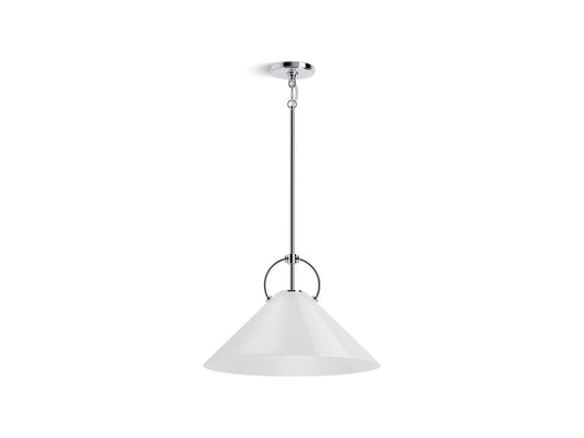 KOHLER K-32261-PE01-CPL Kernen By Studio Mcgee 18" Pendant In Polished Chrome