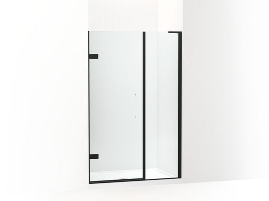 KOHLER K-27715-10L-BL Matte Black Composed™ 3/8" pivot door glass and hardware, no handle