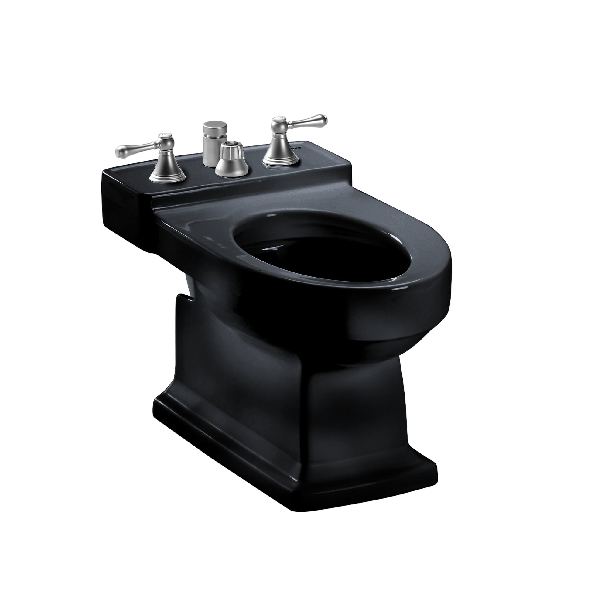 TOTO BT930B#51 Lloyd Deck Mount Vertical Spray Flushing Rim Bidet , Ebony