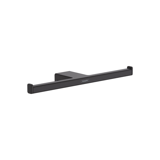 HANSGROHE 41748670 Matte Black AddStoris Modern Toilet Paper Holder