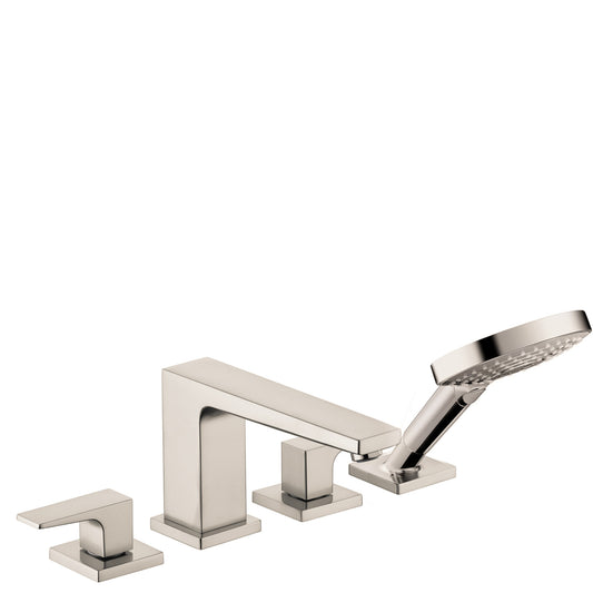 HANSGROHE 32557821 Brushed Nickel Metropol Modern Tub Filler 1.75 GPM