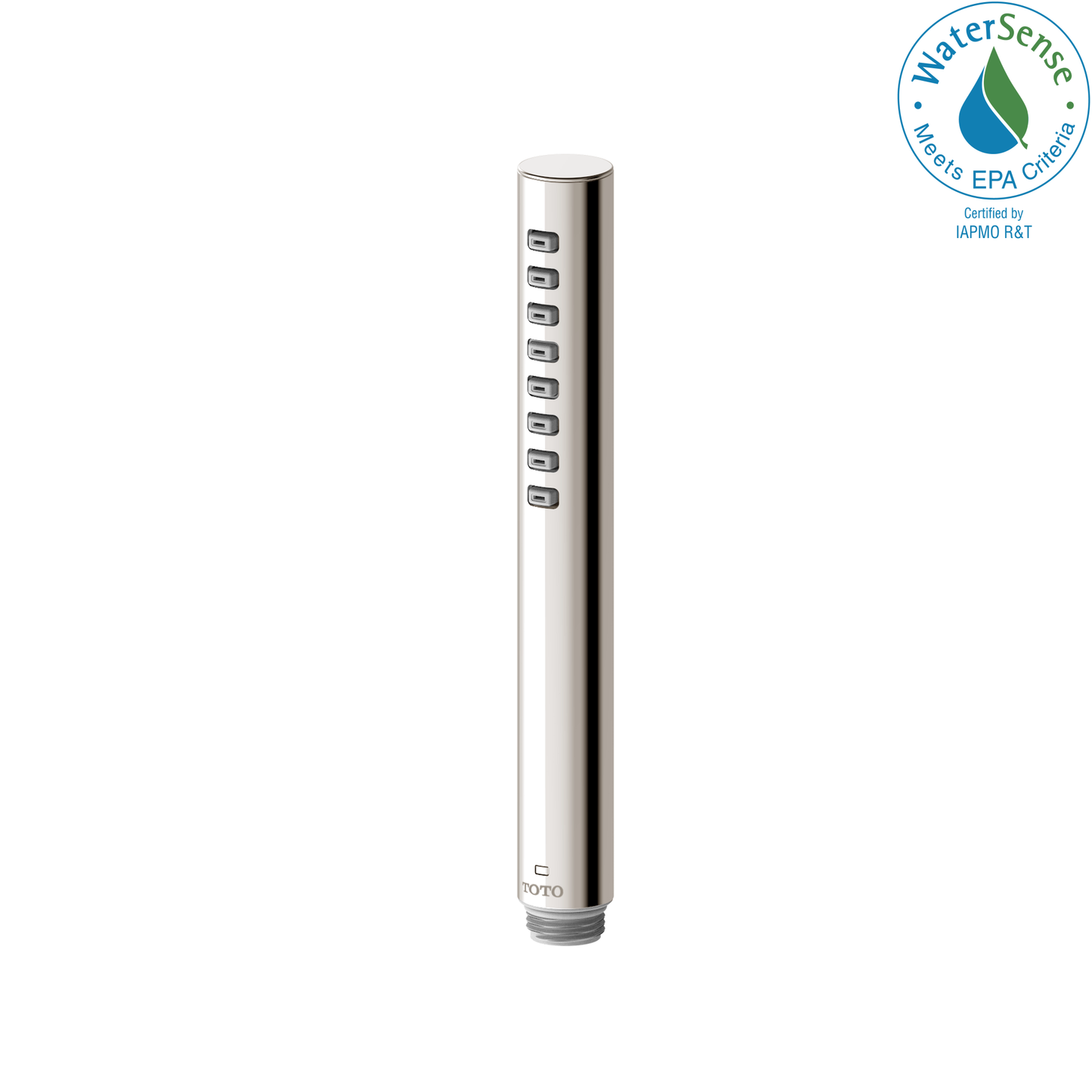 TOTO TBW02016U4#PN G Series 1.75 GPM Single Spray Cylindrical Handshower with COMFORT WAVE Technology , Polished Nickel