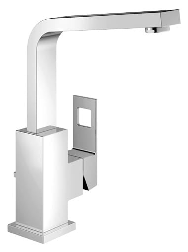 GROHE 2318400A Eurocube Chrome Single Hole Single-Handle L-Size Bathroom Faucet 1.2 GPM