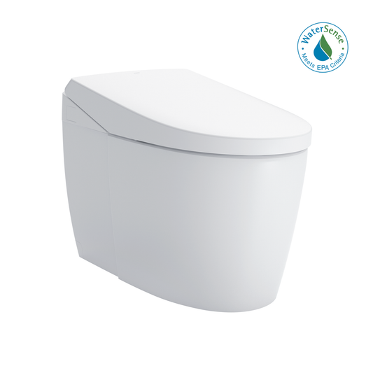 TOTO MS8551CUMFG#01 NEOREST AS Dual Flush 1.0 or 0.8 GPF Toilet with Intergeated Bidet Seat and EWATER+ , Cotton White