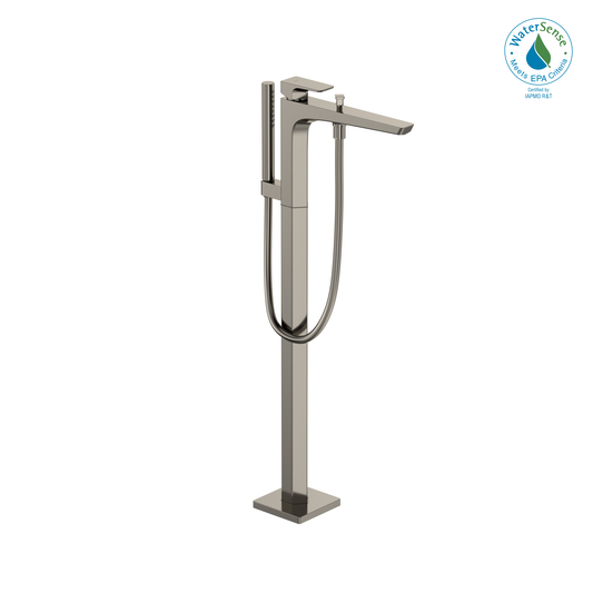 TOTO TBG07306U#PN GE Single-Handle Free Standing Tub Filler with Handshower , Polished Nickel