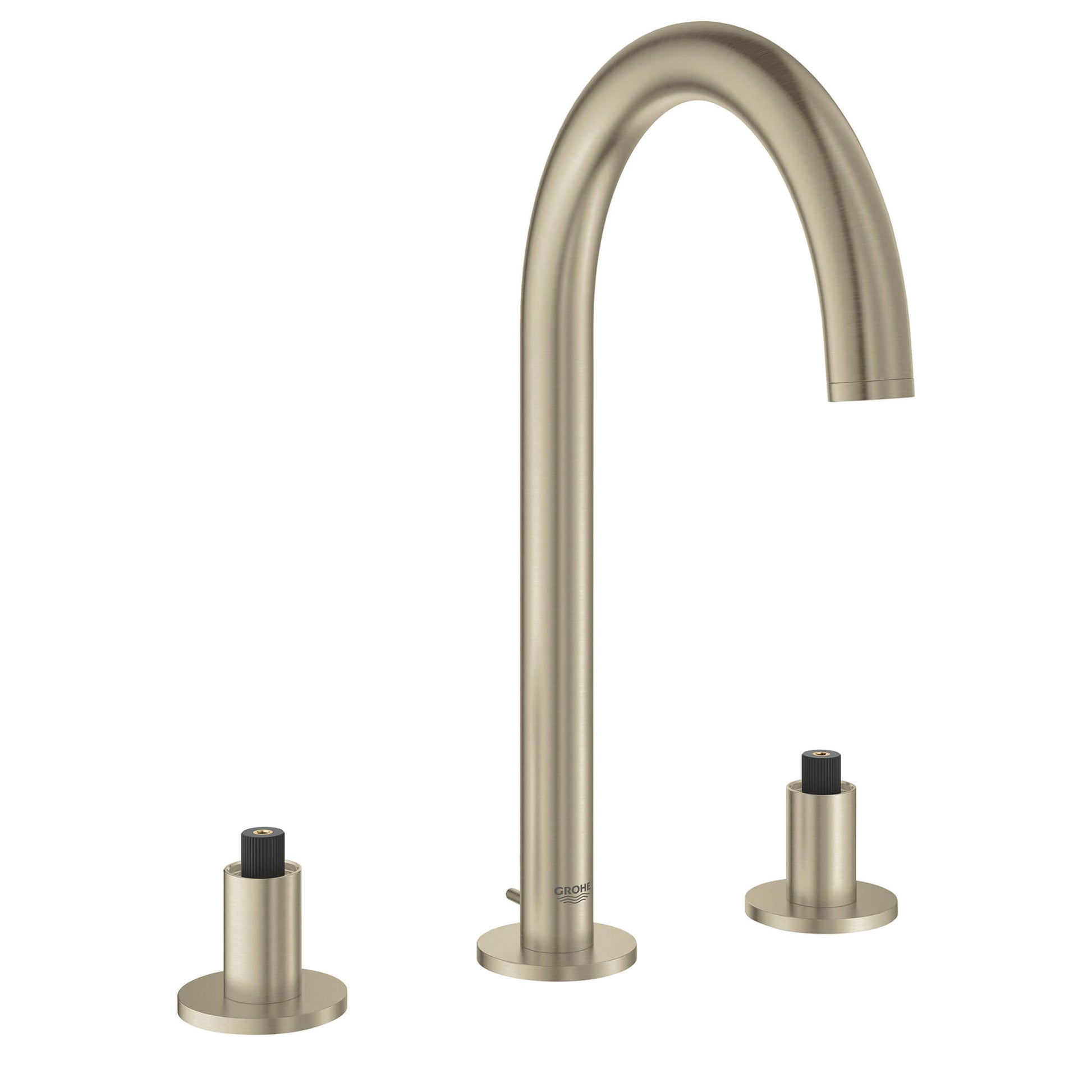 GROHE 20069EN3 Atrio New Brushed Nickel 8-inch Widespread 2-Handle M-Size Bathroom Faucet 1.2 GPM