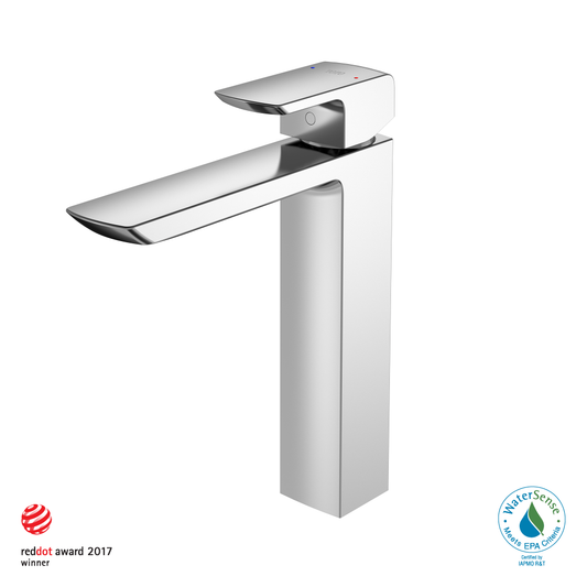 TOTO TLG02307U#CP GR 1.2 GPM Single Handle Vessel Bathroom Sink Faucet with COMFORT GLIDE Technology , Polished Chrome