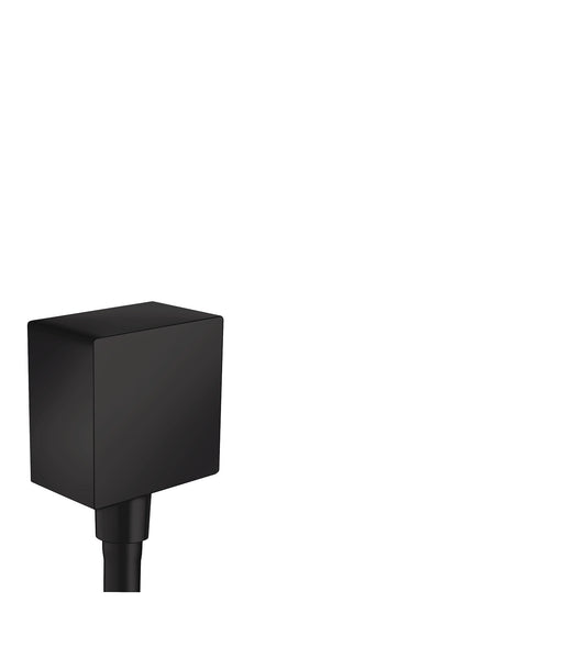 HANSGROHE 26455671 Matte Black FixFit Modern Wall Outlet