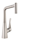 HANSGROHE 04508800 Metris Prep Kitchen Faucet, 2-Spray Pull-Out, 1.75 GPM in Stainless Steel Optic