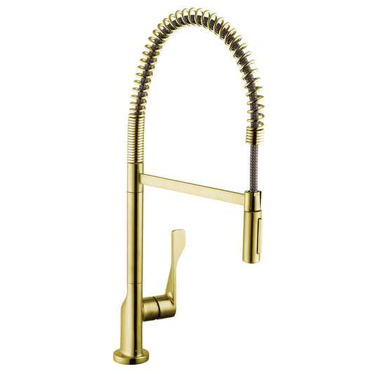 AXOR 39840251 Brushed Gold Optic Citterio Modern Kitchen Faucet 1.75 GPM