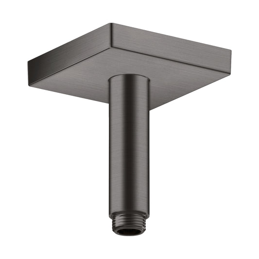 AXOR 26437341 ShowerSolutions Brushed Black Chrome Extension Pipe for Ceiling Mount Square, 4"