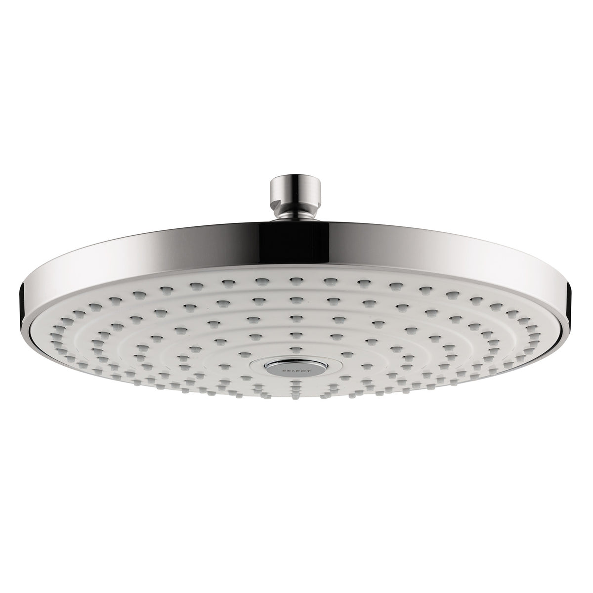 HANSGROHE 04720400 Raindance Select S Showerhead 240 2-Jet, 1.8 GPM in White/Chrome