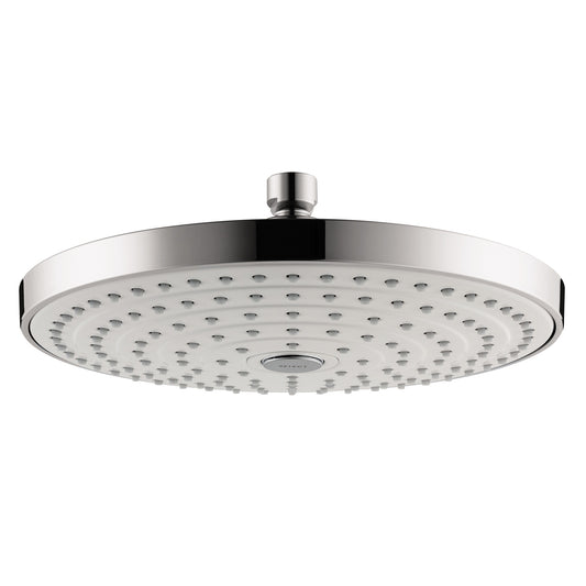 HANSGROHE 04720400 Raindance Select S Showerhead 240 2-Jet, 1.8 GPM in White/Chrome