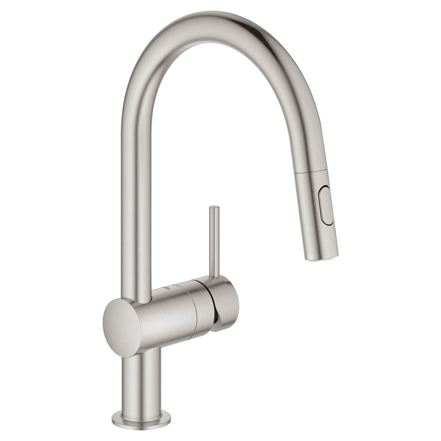 GROHE 31378DC3 Minta Supersteel Minta Single-Handle Pull-Down Kitchen Faucet Dual Spray 1.75 GPM