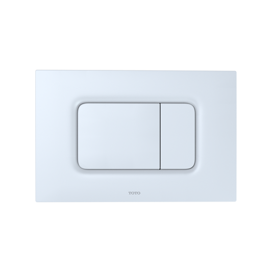 TOTO YT920#WH Dual Flush Rectangle Push Button Plate for Select DuoFit In-Wall Tank Unit , White Matte