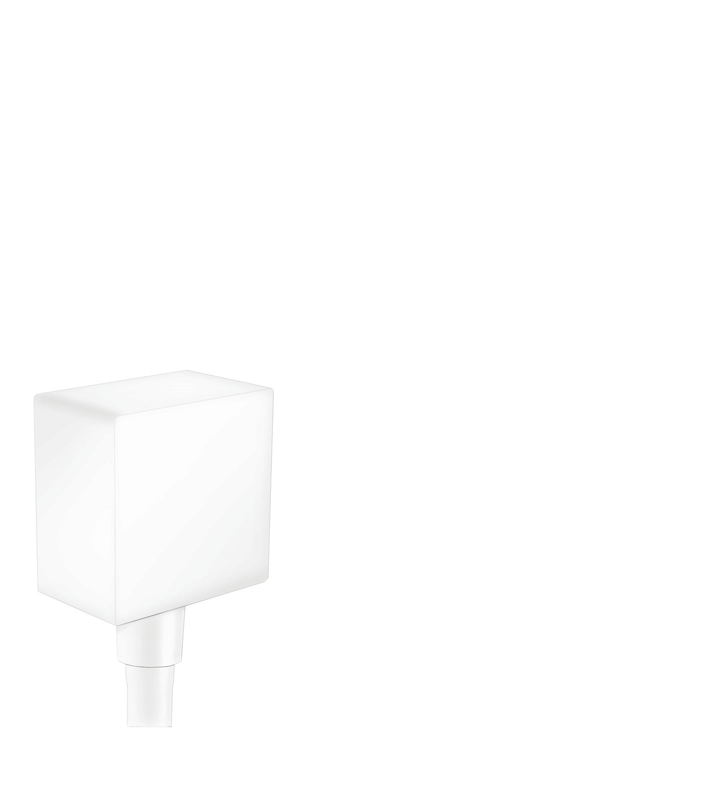 HANSGROHE 26455701 Matte White FixFit Modern Wall Outlet