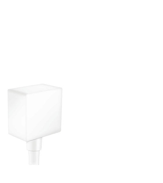 HANSGROHE 26455701 Matte White FixFit Modern Wall Outlet