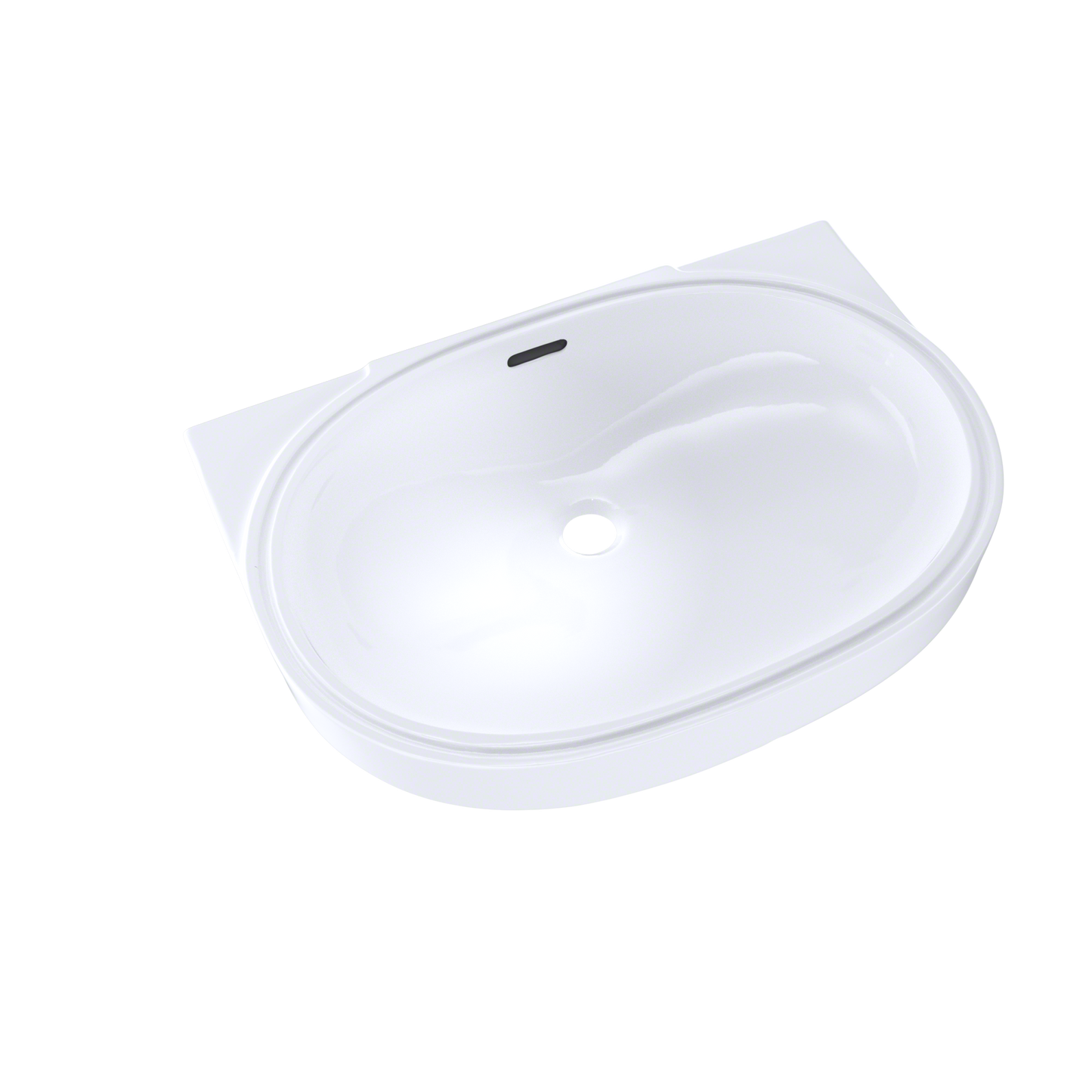 TOTO LT546G#01 Oval 19-11/16" x 13-3/4" Undermount Bathroom Sink with CEFIONTECT , Cotton White