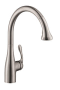 HANSGROHE 06460860 Allegro E Gourmet Semi-Pro Kitchen Faucet, 2-Spray Pull-Down, 1.75 GPM in Stainless Steel Optic