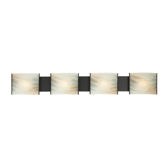 ELK SHOWROOM BV714-HM-45 Pannelli 41'' Wide 4-Light Vanity Light - Oil Rubbed Bronze