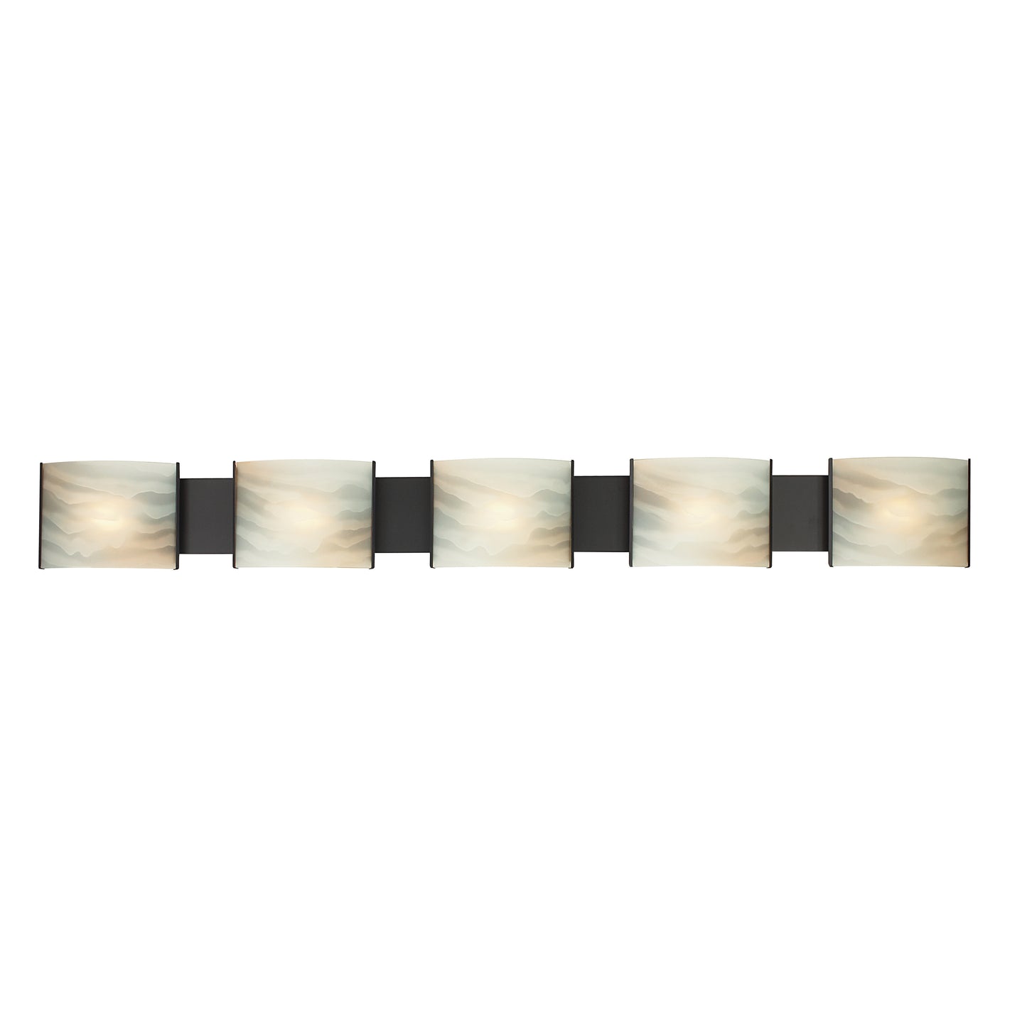 ELK SHOWROOM BV715-HM-45 Pannelli 52'' Wide 5-Light Vanity Light - Oil Rubbed Bronze