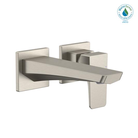 TOTO TLG07307U#BN GE 1.2 GPM Wall-Mount Single-Handle Bathroom Faucet with COMFORT GLIDE Technology , Brushed Nickel