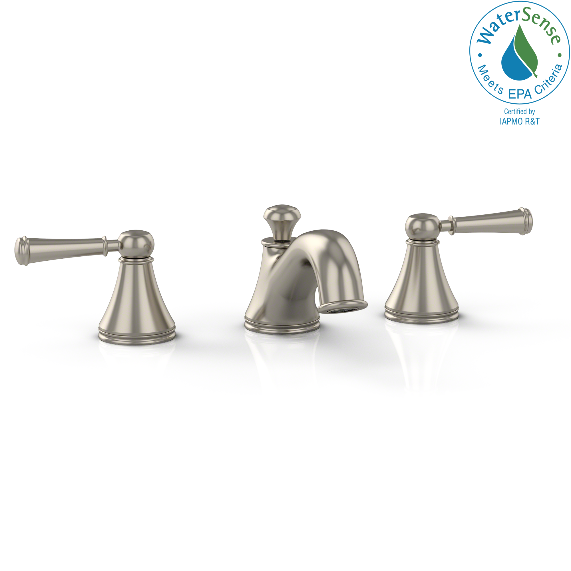 TOTO TL220DD112#BN Vivian Two Handle Widespread 1.2 GPM Bathroom Sink Faucet , Brushed Nickel