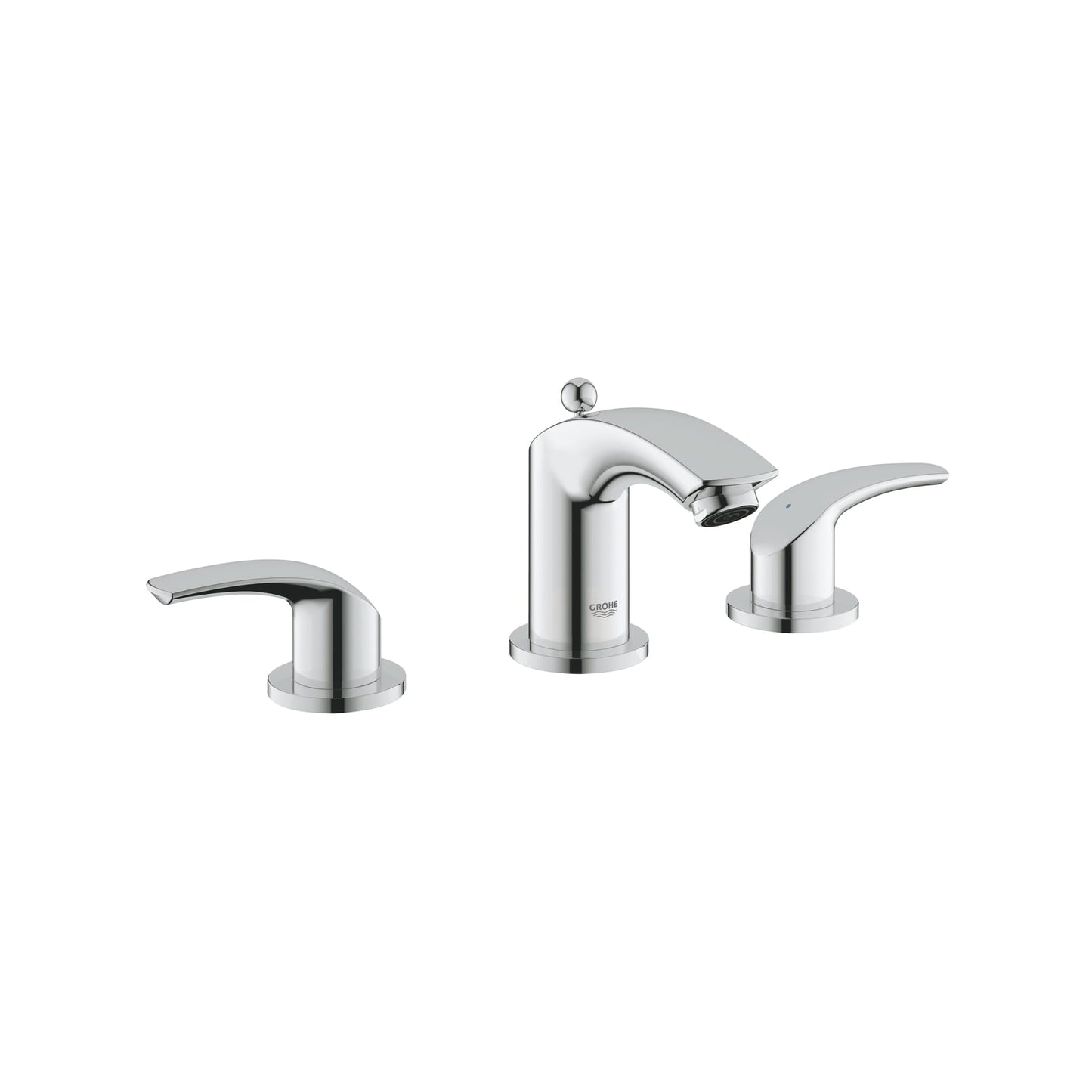 GROHE 2029400A Eurosmart Chrome 8-inch Widespread 2-Handle S-Size Bathroom Faucet 1.2 GPM