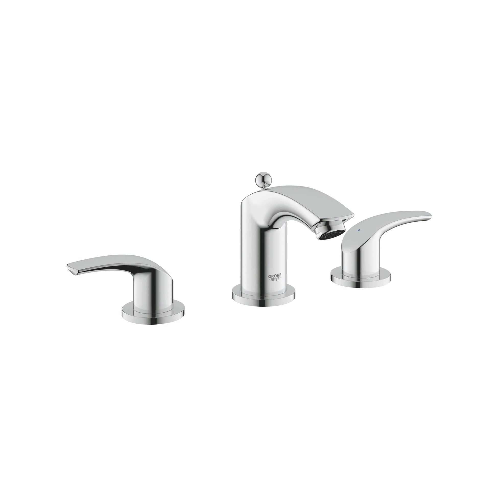 GROHE 2029400A Eurosmart Chrome 8-inch Widespread 2-Handle S-Size Bathroom Faucet 1.2 GPM