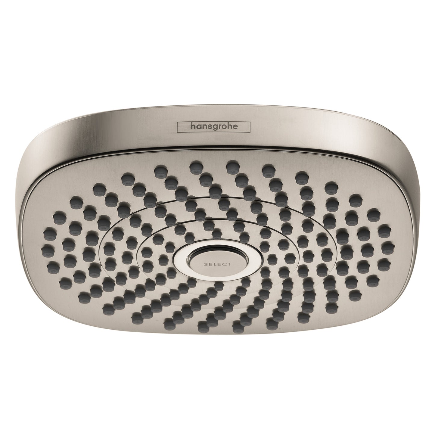HANSGROHE 26528821 Croma Select E Showerhead 180 2-Jet, 2.0 GPM in Brushed Nickel