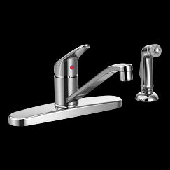 MOEN CA40514C Cornerstone Cstn 1H Kd Lr Hs Fsl 3/8 Q-C Chr In Chrome