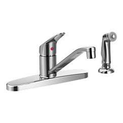MOEN CA40514C Cornerstone Cstn 1H Kd Lr Hs Fsl 3/8 Q-C Chr In Chrome