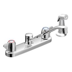 MOEN CA40613 Cornerstone  Two-Handle Kitchen Faucet In Chrome