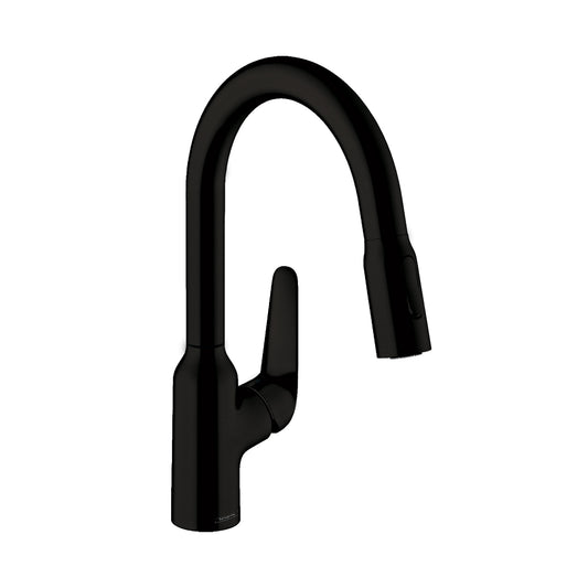 HANSGROHE 71801671 Matte Black Focus N Modern Kitchen Faucet 1.75 GPM