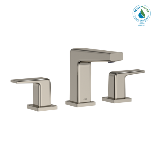 TOTO TLG10201U#PN GB Series 1.2 GPM Two Handle Widespread Bathroom Sink Faucet with Drain Assembly , Polished Nickel