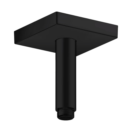 AXOR 26437671 ShowerSolutions Matte Black Extension Pipe for Ceiling Mount Square, 4"