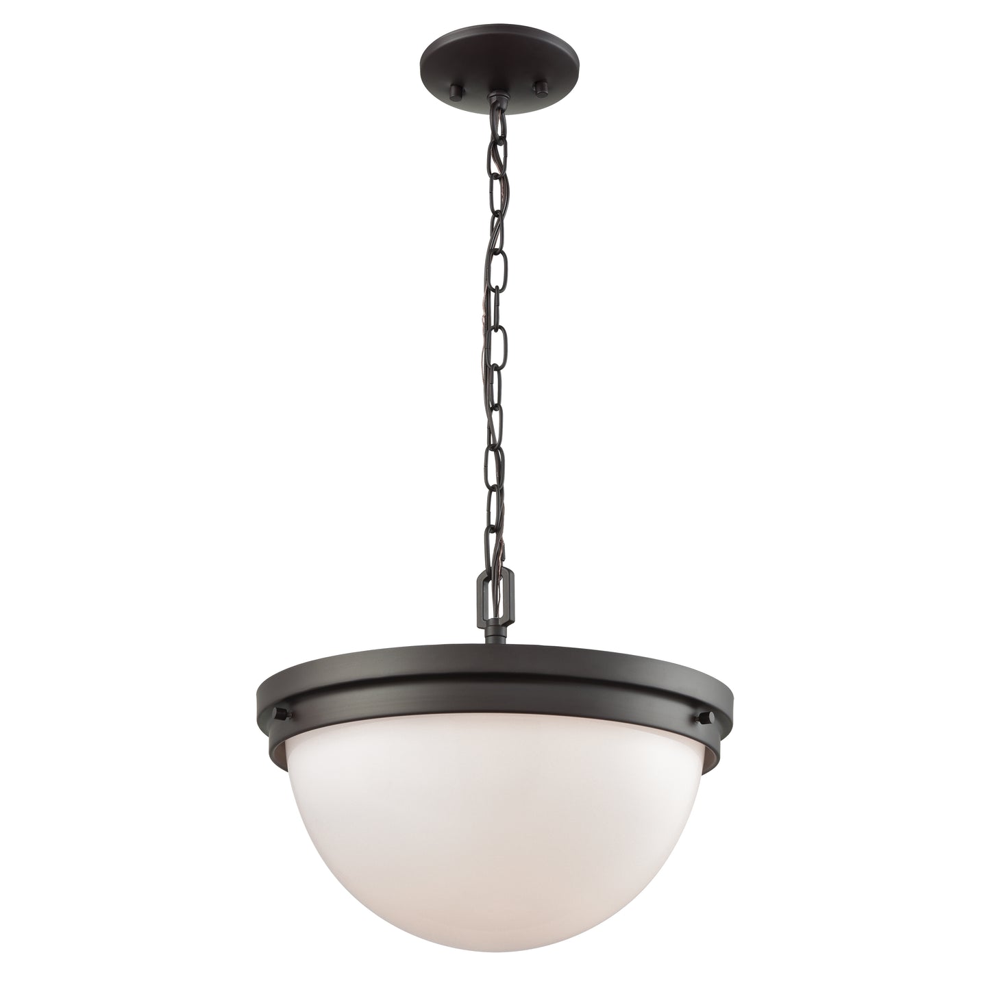 THOMAS CN120281 Beckett 14'' Wide 3-Light Semi Flush Mount - Oil Rubbed Bronze