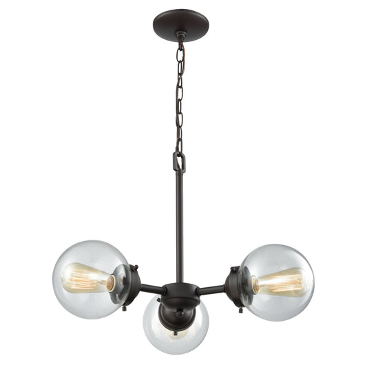 THOMAS CN129321 Beckett 22'' Wide 3-Light Chandelier - Oil Rubbed Bronze