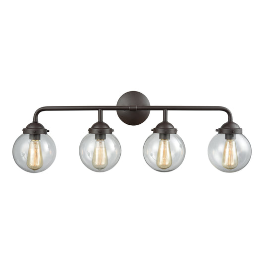 THOMAS CN129411 Beckett 33'' Wide 4-Light Vanity Light - Oil Rubbed Bronze