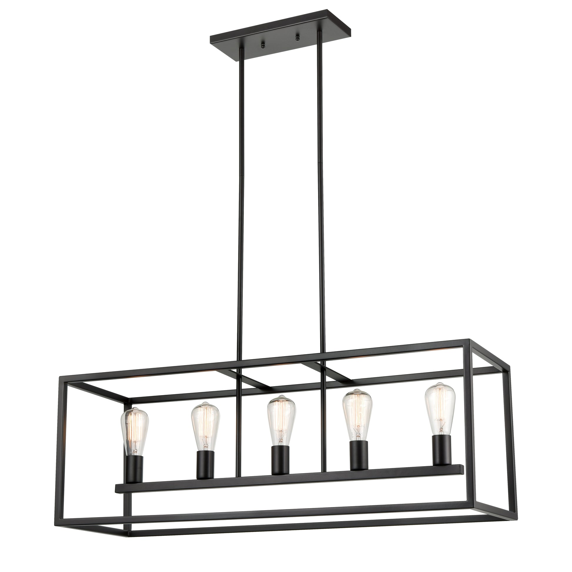 THOMAS CN150521 Williamsport 37'' Wide 5-Light Linear Chandelier - Oil Rubbed Bronze