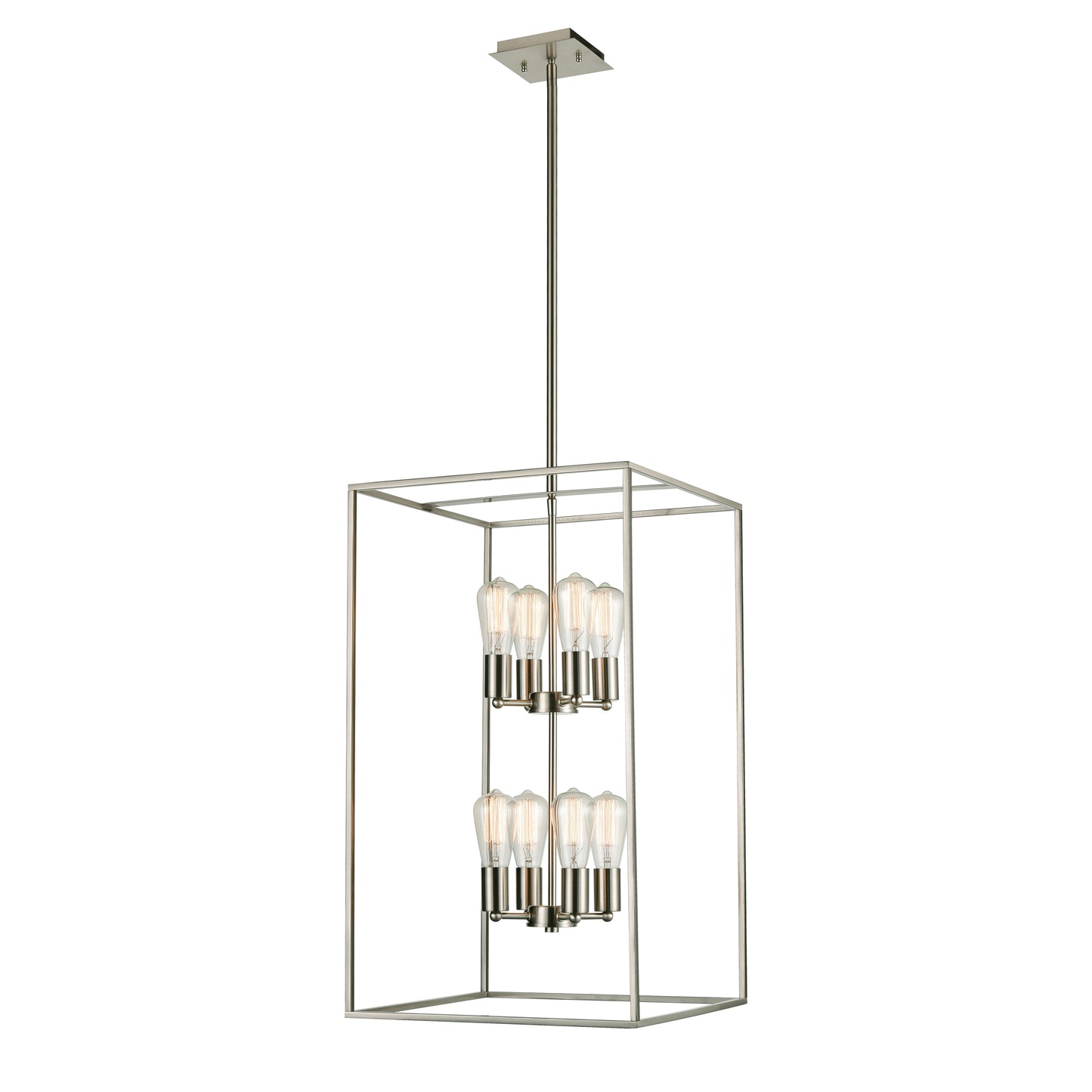 THOMAS CN150882 Williamsport 17'' Wide 8-Light Pendant - Brushed Nickel