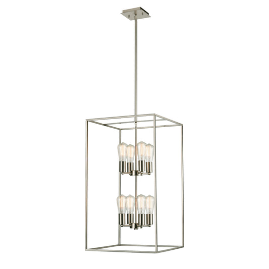 THOMAS CN150882 Williamsport 17'' Wide 8-Light Pendant - Brushed Nickel